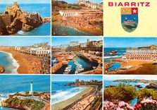 CPM Couleurs et Lumiere de France La Cote Basque Biarritz (Pyrenees Antl) Le Rocher de la vierge