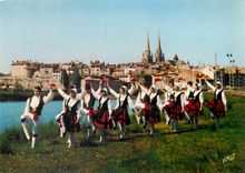 CPM Les Ballets Basques de Bayonne Orai Bat Quai Lessaps Folklore