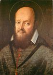 CPM Saint Francois de Sales Veritable portrait dont l'original peint en 1618 se trouve a la visitati