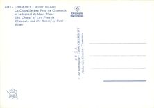 CPM Chamonix Mont Blanc Le Chapelle des Praz de Chamonix et le Massif du Mont Blanc