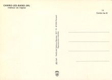 CPM Cambo les Bains Interieur de l'eglise