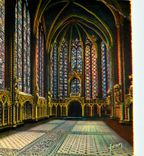 CPM Couleurs et Lumiere de France Paris Interieur de la Sainte Chapelle
