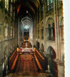 CPM Paris et Ses merveilles La cathedrale Notre Dame (1163 1330) le choeur et le nef cnetrale au fon
