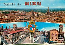 CPM Panorama Piazza Grande e il Palazzo di Re Enzo