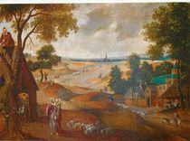 CPM Chapelle N D de Montfaucon d'Abel Grimer Ecole flamande XVIe s Mai Tonte des brebis