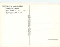 CPM Chapelle N D de Montfaucon d'Abel Grimer Ecole flamande XVIe s Septembre cueillette des fruits