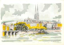 CPM Bayonne l'Adour et vue generale