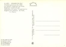 CPM Biarritz le palais Imperial en 1855