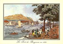 CPM  le Port Bayonne en 1850