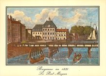 CPM Bayonne en 1835 le Pont Mayour