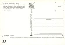 CPM Venezia Basilica di S Marco carreau interieur Paons detail XIIIs