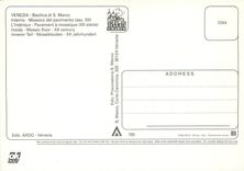 CPM Venezia Basilica di S Marco l'interieur Pavement a mossaique (XIIs)