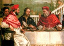 CPM Vicenza Santa Maria di Monte Berico Paolo Veronese (1572) le repas de Saint Gregoire le Grand de