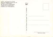 CPM Padova Battistero del Duomo Guisto de Menabuoi l'Agneau at mes 144 000 discipline