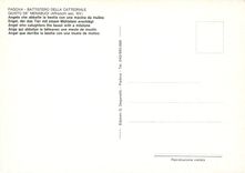 CPM Padova Battistero del Duomo Guisto de Menabuoi Angel qui abbatye la bete avec une mele de muolin