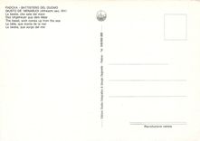 CPM Padova Battistero del Duomo Guisto de Menabuoi la bete que monte de la mer