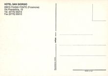 CPM Hotel San Giorgio Fuiggi Fonte (Frosinone) via Prenestina