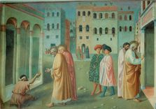 CPM Firenze Chiesa del Carmine Guerison de l'estropie et resurection de Tabit detail