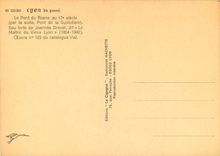 CPM Lyon du Passe Le Pont du Rosne au 17 e s