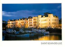 CPM Saint Jean de Luz (Pyrenees Atl) Le Portla nuit Bateaux de epche
