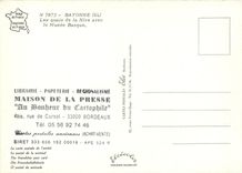 CPM Bayonne Les quais de la nive avac le Musee Basque