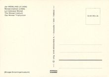 CPM Jan Memling (+1494)Le Triptyque Moreel