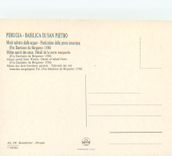 CPM Parugia Basilica Di san Pietro Moise sauve des eaux detail de la porte marquetee