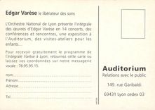 CPM Edgar Varese le liberateur des sons Orchestre National de Lyon