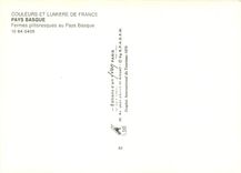 CPM Couleurs et Lumiere de France Pays Basque Fermes pittoresques au Pays Basque 