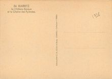 CPM Biarritz Le Chateau Basque et la Chaine des Pyrenees 