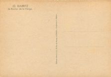 CPM Biarritz Le Rocher de la Vierge 