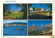 CPM Hendaye Cote Basque Les jumeaux le port 