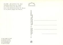 CPM Biarritz Vieille Gravures de 1858 Le Vieux Port de Biarritz 