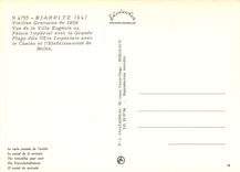 CPM Biarritz Vieille Gravures de 1858 Vue de la Villa Eugenie ou Palais Imperial avec la Grande 