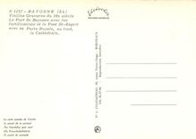 CPM Bayonne Vieilles Gravures du 18e siecle Le Port de Bayonne avec les fortifications et le Pont St