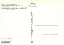 CPM Bayonne Vieilles Gravures du 18e siecle L'Abside de la Cathedrale et la Place du Marche 