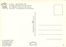 CPM Bayonne Vieilles Gravures du 18e siecle Au fond la cathedrale de Bayonne 