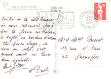 CPM Biarritz Le port des pecheurs et la grande plage 