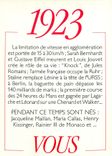 CPM 1923 La Limitation de vitesse en agglomeration est portee de 15 a 30 km/h 