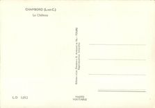 CPM Chambord L et C Le Chateau 