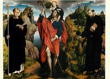 CPM Hans Memling Moreel tripliek middenpaneel St Christoforus 