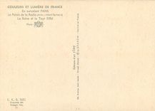 CPM En survolant Paris Le Palais de la Radio La Seine et la Tour Eiffel 