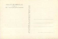 CPM Paris et ses Merveilles Pont et place de la Concorde 