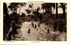 Belgian Congo - CPA- Joyeux play about Mission Salesiennes