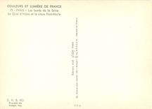 CPM Paris Les bords de la Seine Le Quai d'Anjou et le vieux Pont Marie 