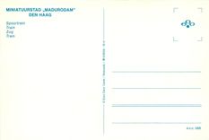 CPM Miniatuurstad Madurodam Den Haag Train 