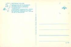 CPM Amsterdam Holland La pittoresque Oudezijds Kolk refletant la silhouette de l'eglise du St Nicola