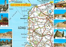 CPM La Cote d'Opale D'apres carte du Pneu Michelin 