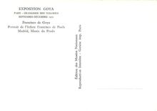 CPM Exposition Goya Paris Francisco de Goya Portrait de l'Infant Francisco de Paula 
