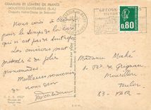 CPM Moustiers Sainte Marie BA Chapelle Notre dame de Beauvoir